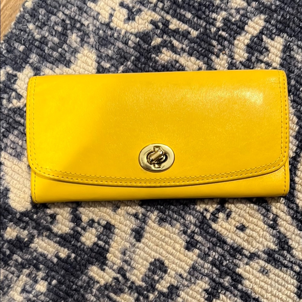 Mustard Yellow Coach Women's Bag & Wallet - Picture 10 of 11